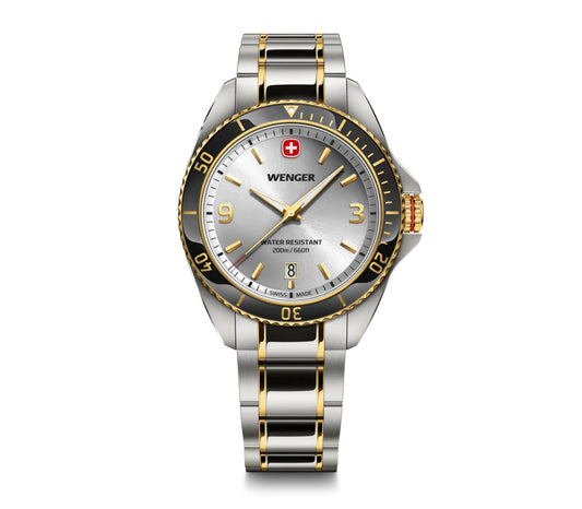Executive 40mm, Silver White Dial, Silver/Gold Stainless Steel